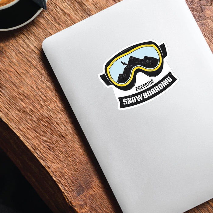 Freeride Snowboarding Sticker Decal