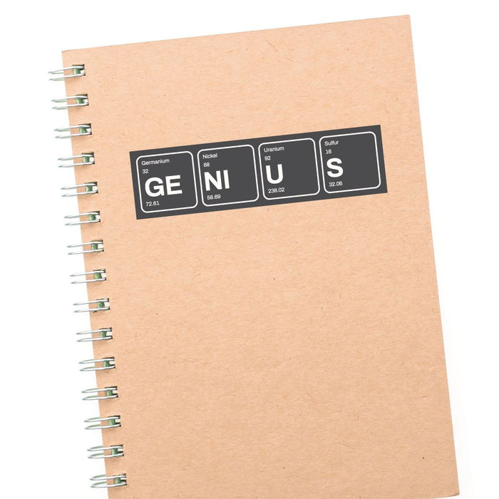 Genius Sticker Decal | Geek Stickers - Sticker Collective