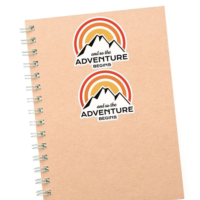 And So The Adventure Begins X2 Sticker Decal