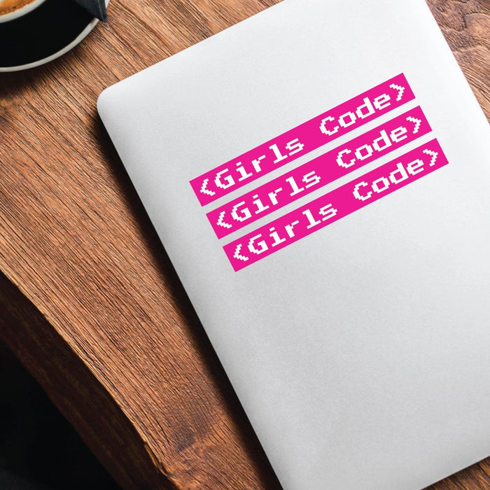 3X Girls Code Sticker Decal | Geek Stickers - Sticker Collective