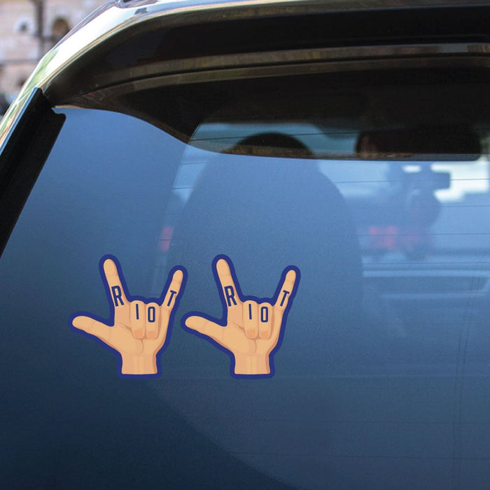 2X Lets Cause A Riot Sticker Decal