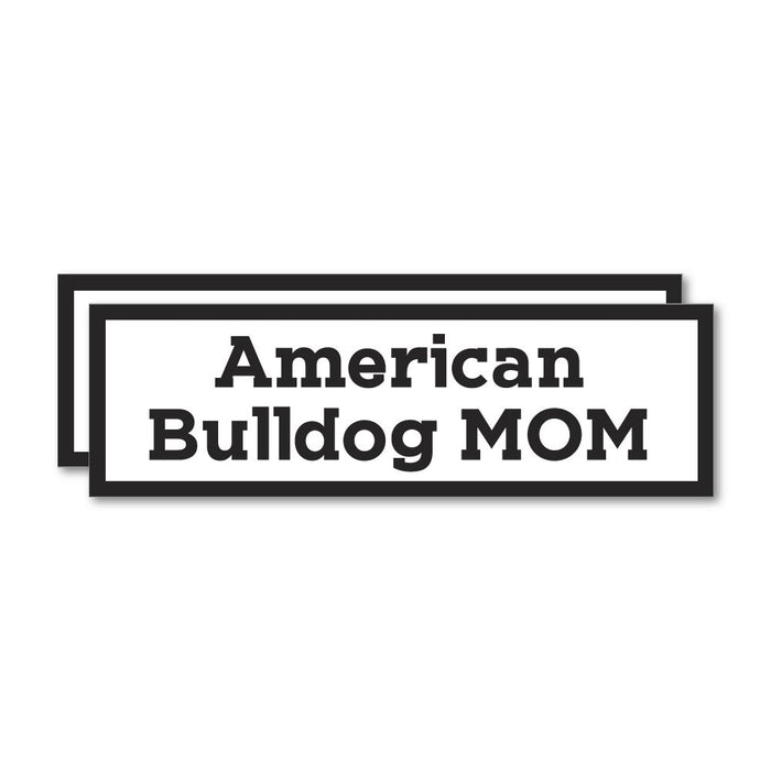 2X American Bulldog Mom Sticker Decal