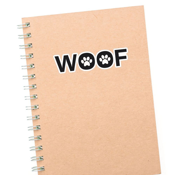 Woof Sticker Decal | Pets & Animals Stickers - Sticker Collective