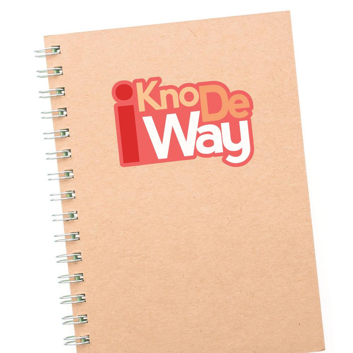 I Kno De Way Knuckles Sticker Decal