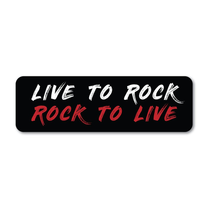 Live To Rock Rock To Live Sticker Decal