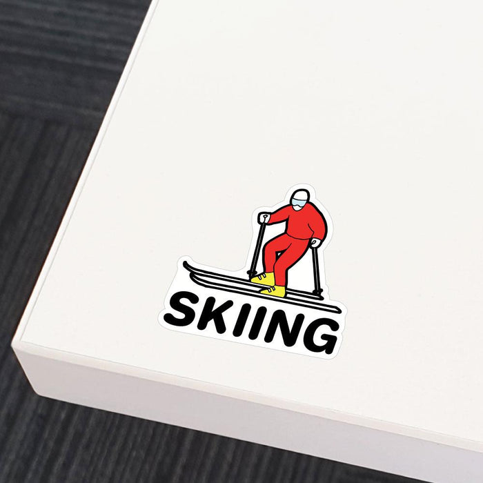 Skiing Sticker Decal | Sport Stickers - Sticker Collective