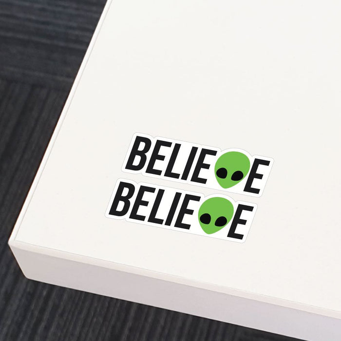 2X Believe In Aliens Sticker Decal