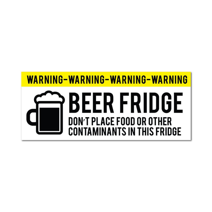 Beer Fridge Sticker Decal