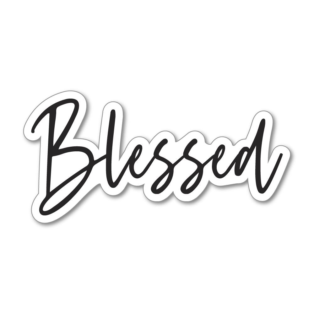 Blessed Sticker Decal | Religion Stickers - Sticker Collective