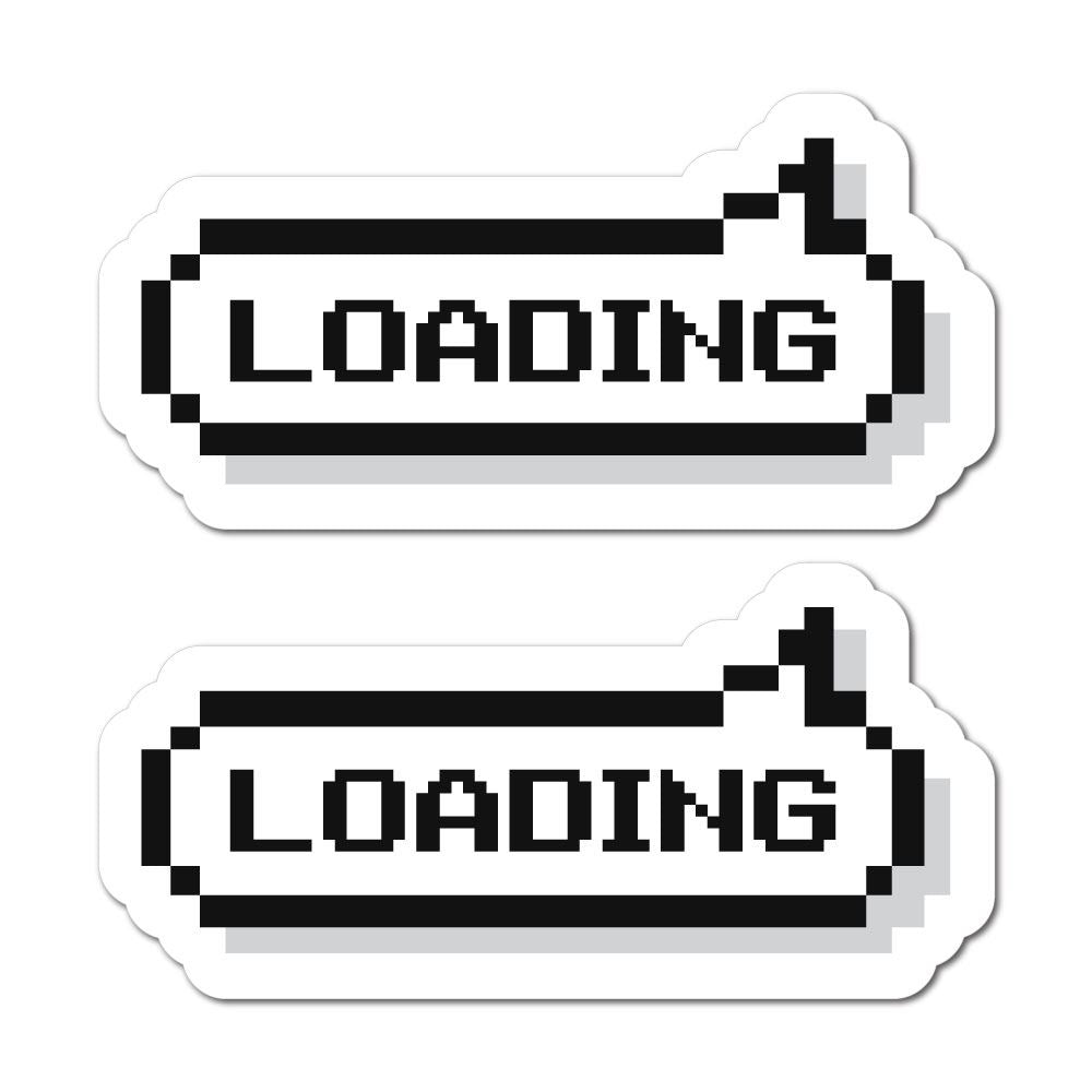 Build Loading Sticker 2X Game Loading Sticker Decal | Game Stickers - Sticker Collective