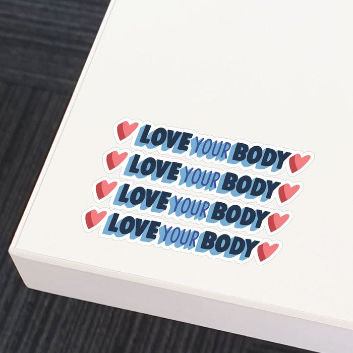 4X Love Your Body Sticker Decal