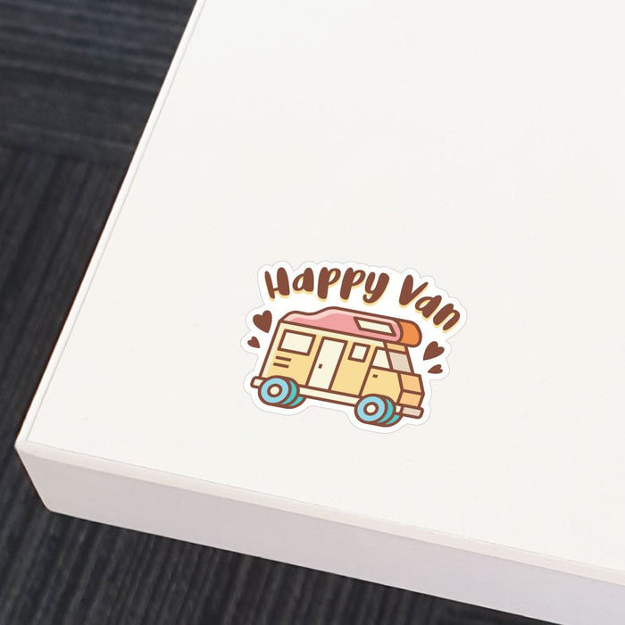 Happy Van Sticker Decal