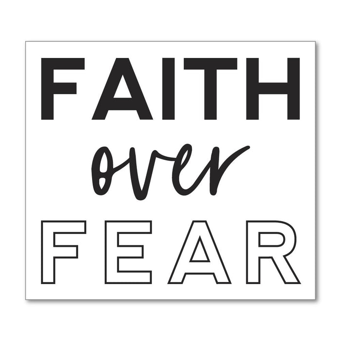 Faith Over Fear Sticker Decal