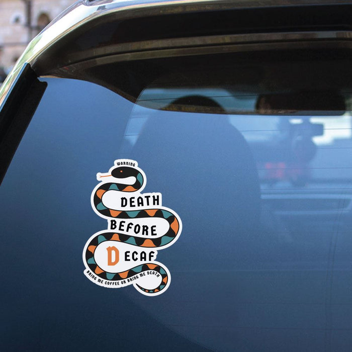 Bring Me Coffee Or Bring Me Death Sticker Decal