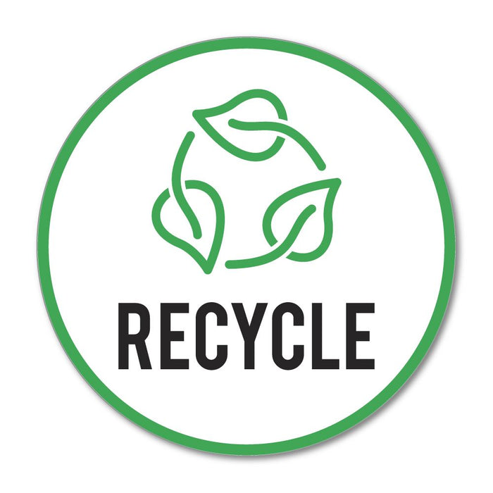 Recycle Program Decal Recycle Sticker Decal | Signs Stickers - Sticker Collective