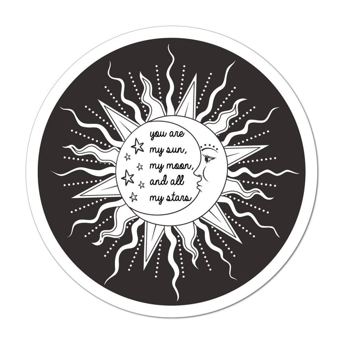 The Sun The Moon And All My Stars Car Sticker Decal