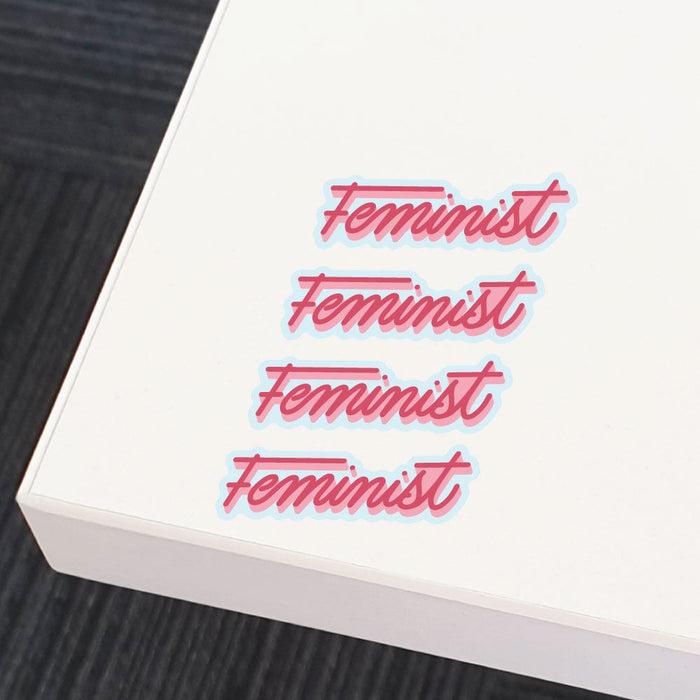 4X Feminist Sticker Decal