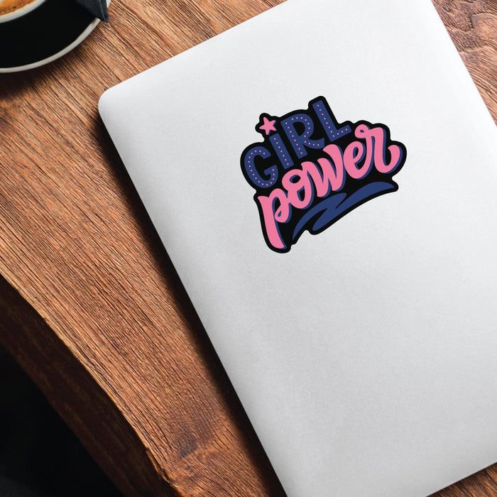 Girl Power Computer Sticker Girl Power Sticker Decal | Feminist Stickers - Sticker Collective