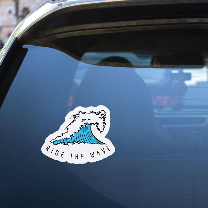 Ride The Wave Surfer Sticker Decal