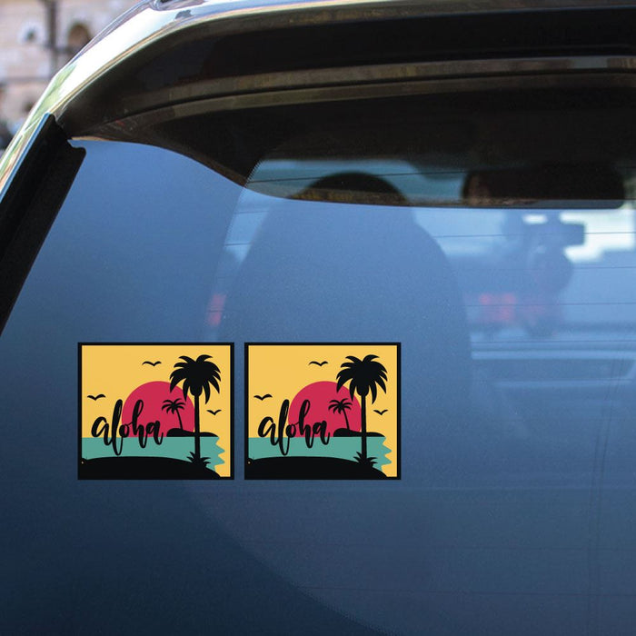 2X Aloha Good Vibes Sticker Decal