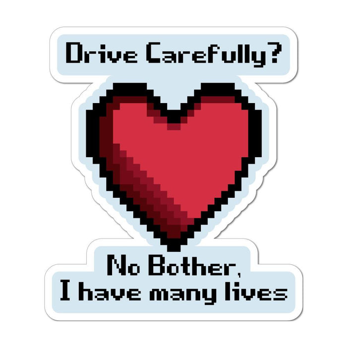 Gamer Has Many Lives Sticker Decal