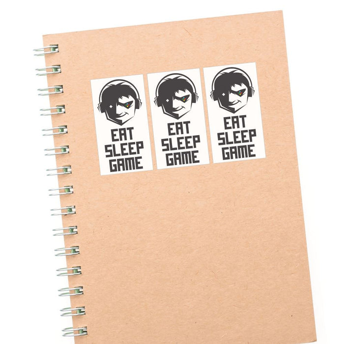 3X Eat Sleep Game Sticker Decal