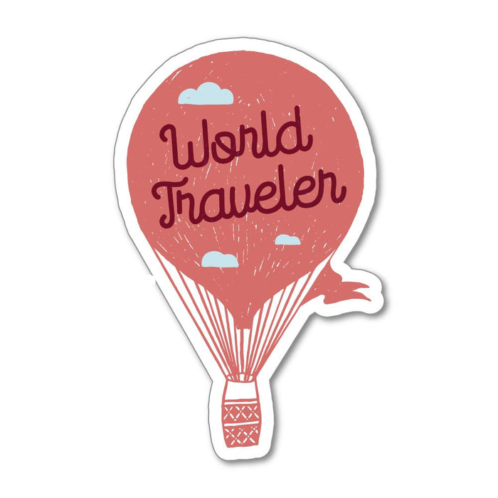 World Traveller  Sticker Decal