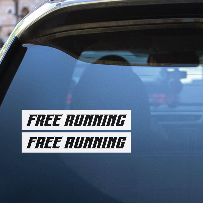 2X Free Running Parkour Sticker Decal