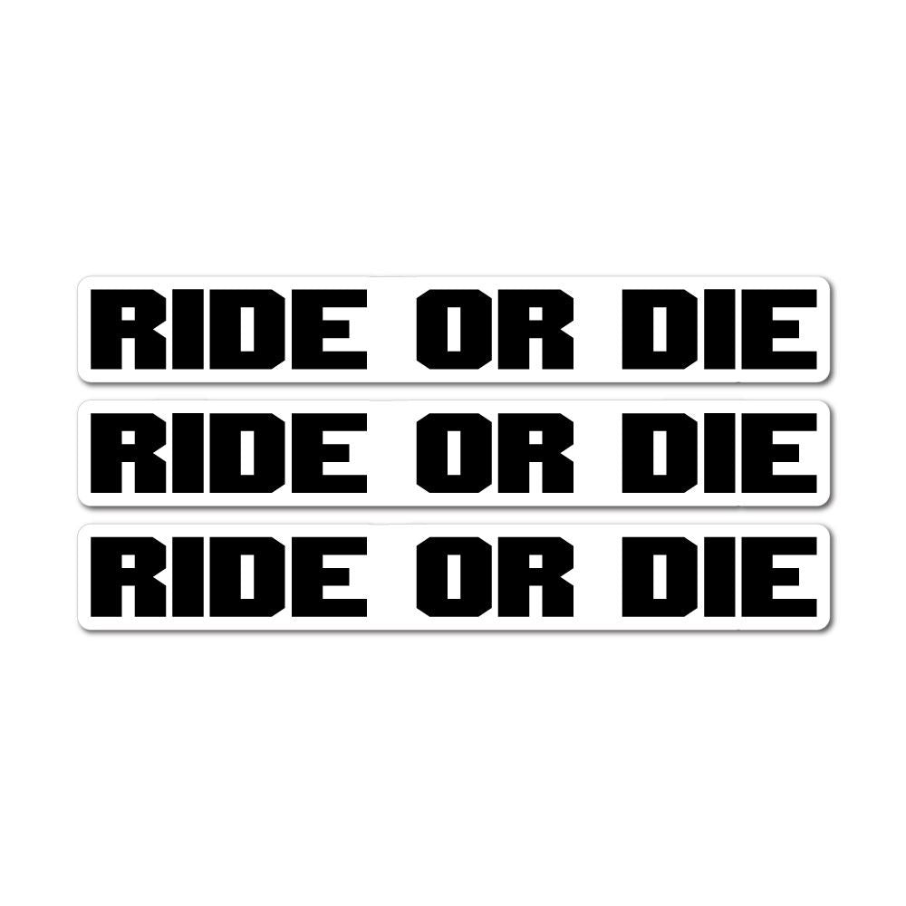 3X Ride To The Death Sticker Decal | Funny Warning Stickers - Sticker ...