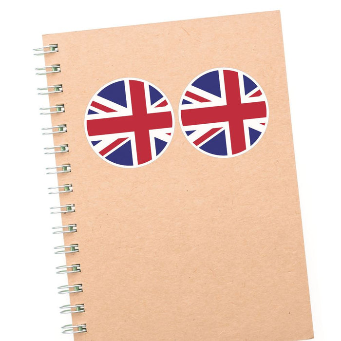 English Flag X2 Sticker Decal