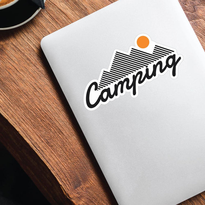 Mountain Camping Sticker Decal