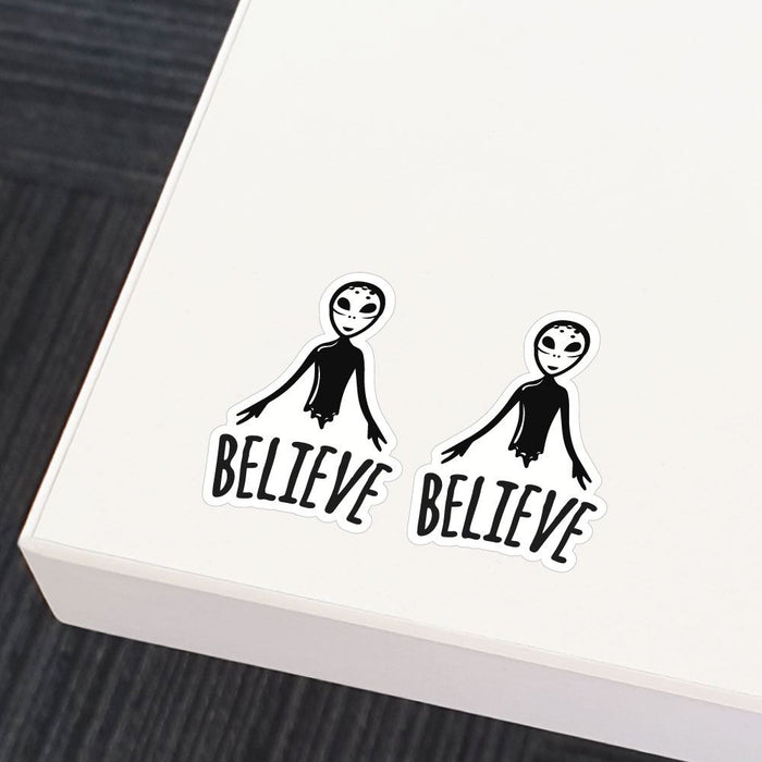 2X Believe In Aliens Sticker Decal