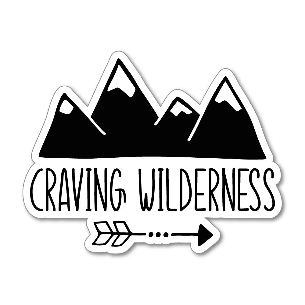 Craving Wilderness Sticker Decal | Travel Stickers - Sticker Collective