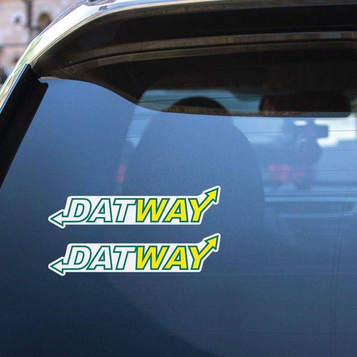 2X That Way Directions Sticker Decal