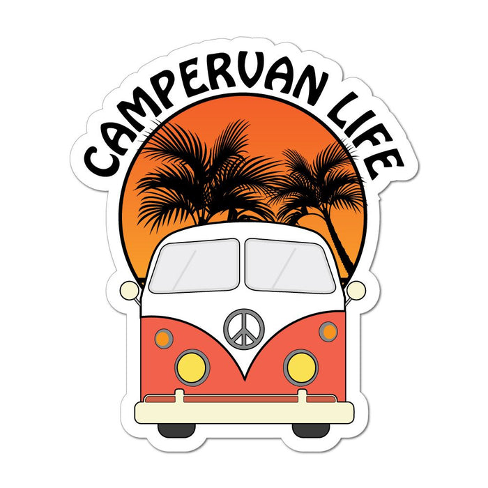Camper Life Van Camping Road Trip Travel Adventure Car Sticker Decal