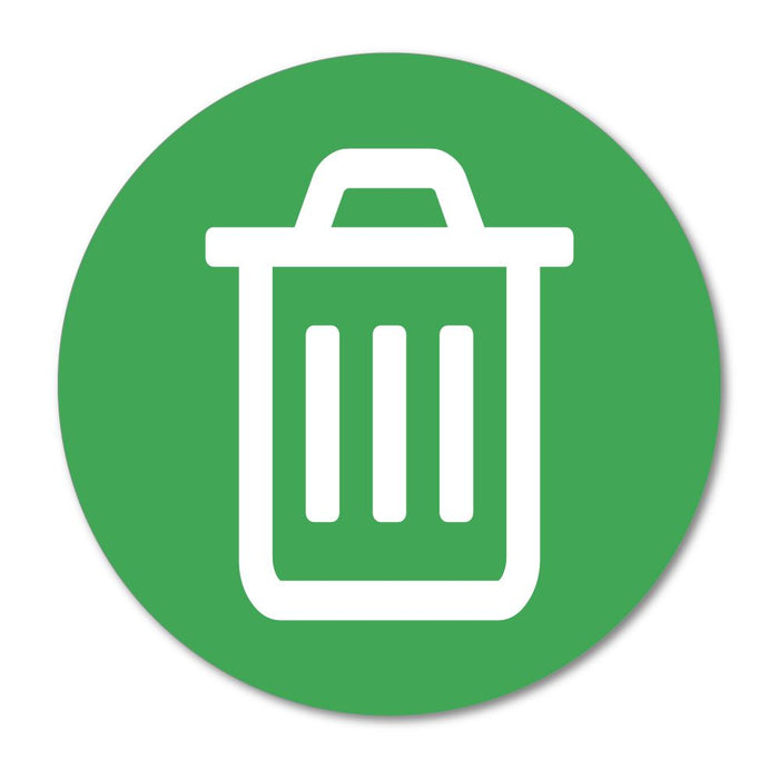 Trash Bin Recycle Sticker Decal