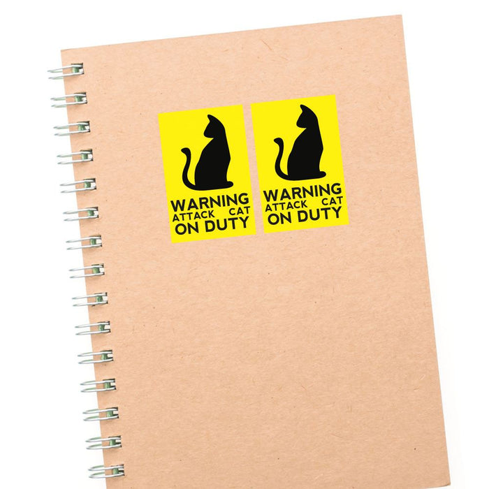 2X Attack Cat Sticker Decal