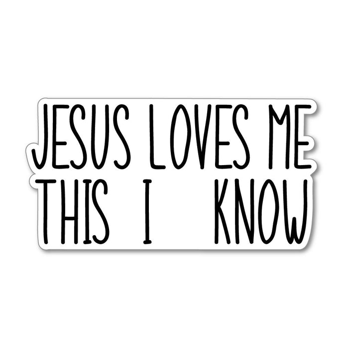 Jesus Loves Me Sticker Decal