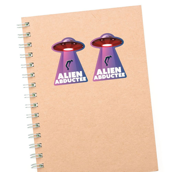 2X Alien Abductee Sticker Decal