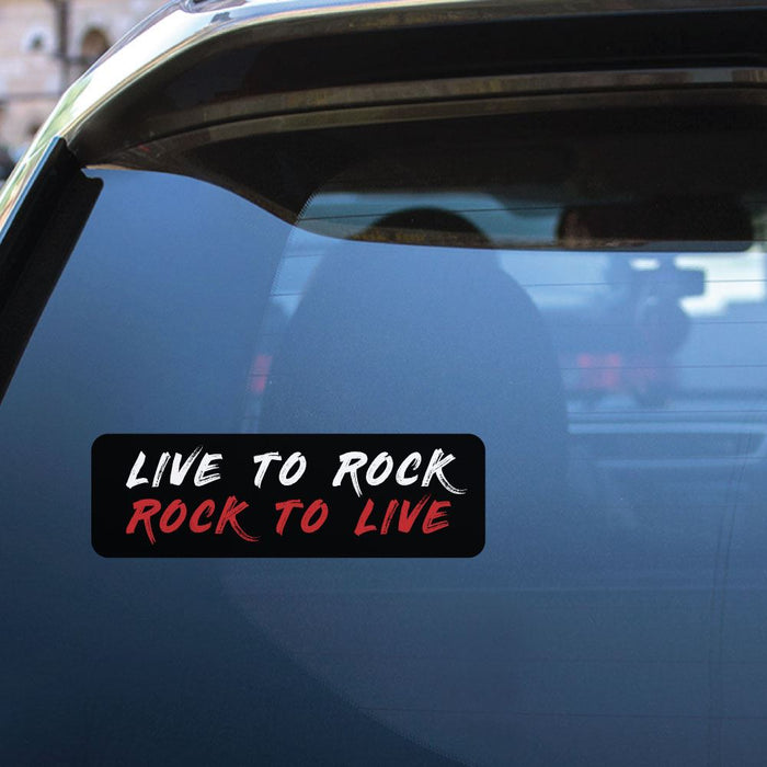 Live To Rock Rock To Live Sticker Decal