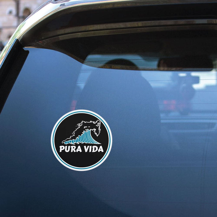 Pura Vida Waves Sticker Decal