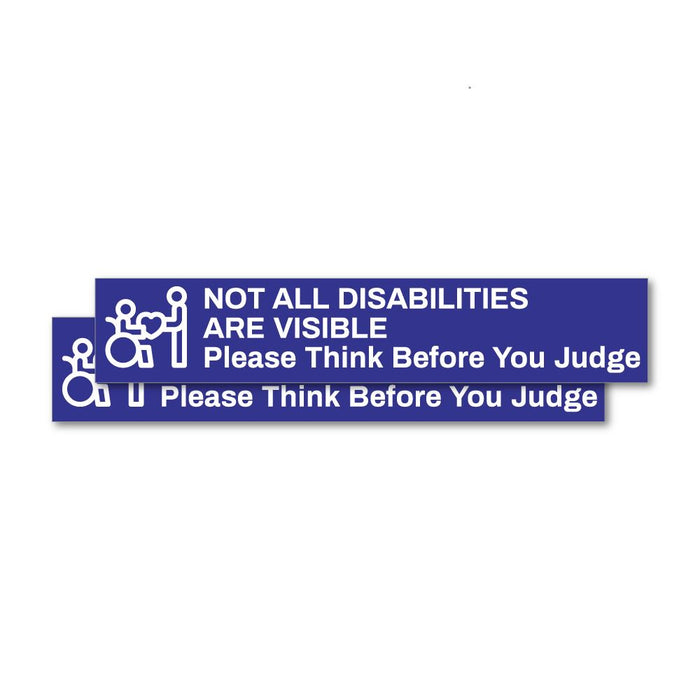 2X Think Before You Judge Sticker Decal