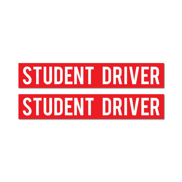 2X Student Driver Sticker Decal