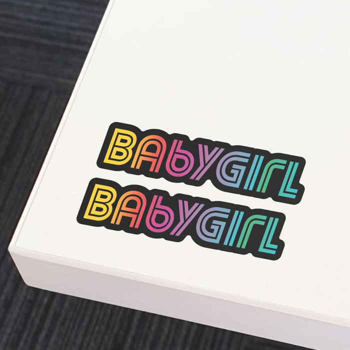 2X Babygirl Sticker Decal