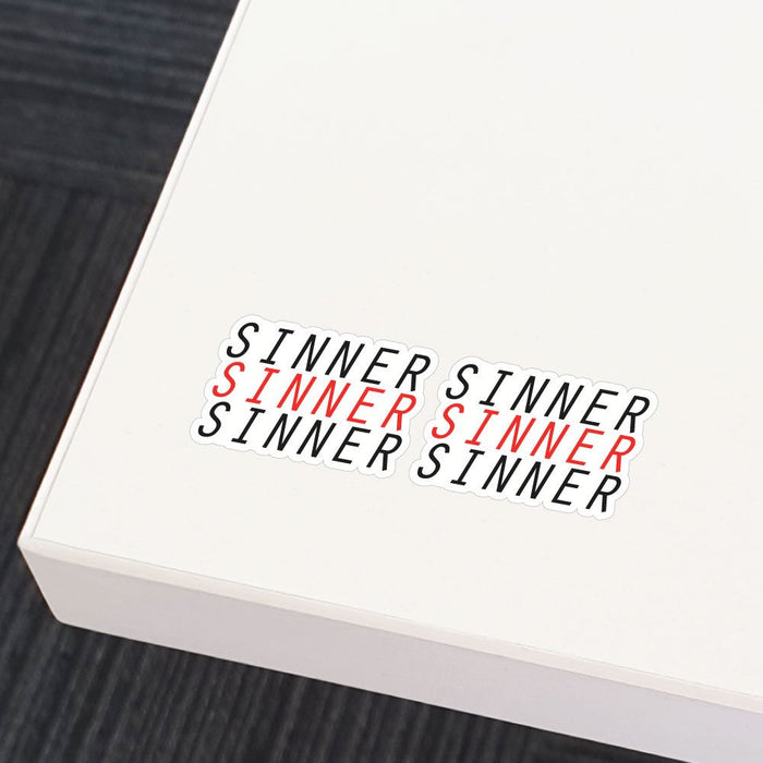 2X Im A Sinner Sticker Decal
