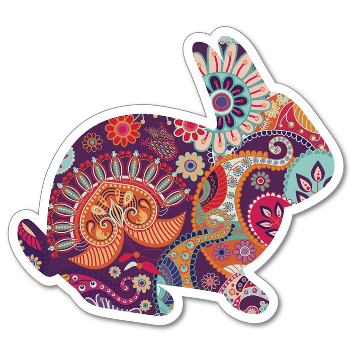 Colorful Rabbit  Sticker Decal