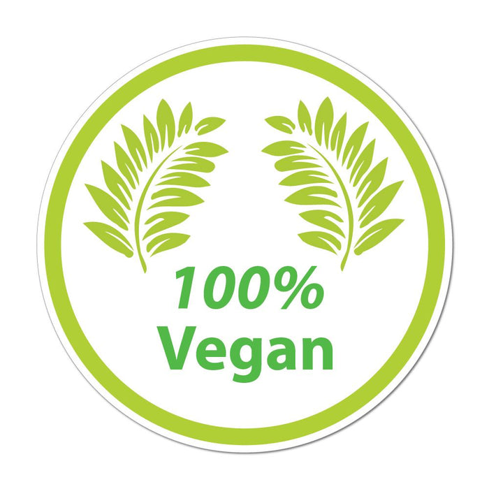 100 Percent Vegan Car Sticker Decal