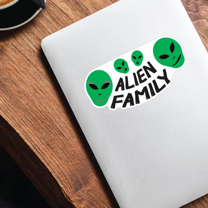 Alien Family Sticker Decal