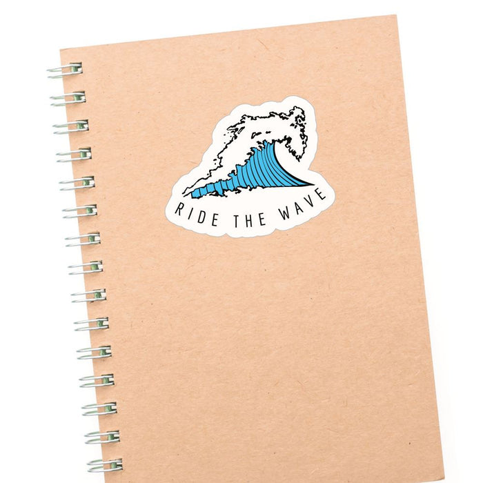 Ride The Wave Surfer Sticker Decal