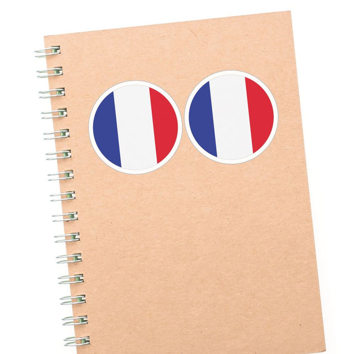 French Flag X2 Sticker Decal